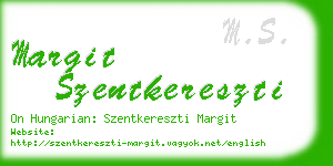 margit szentkereszti business card